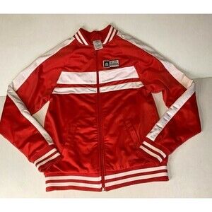 Disney The Original Mickey 1928 Burbank California Jacket Sz XS Red Embroidered